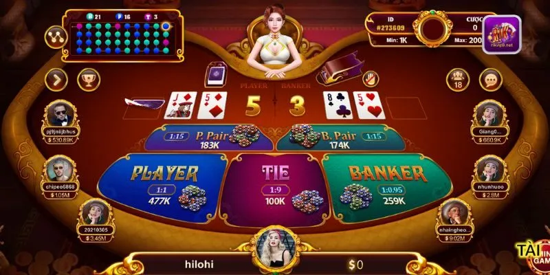 Luật chơi Baccara Rikvip chi tiết
